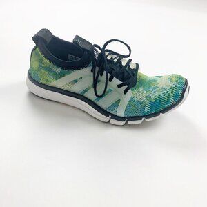 Adidas Sneakers Womens Green Size 6.5 Athletic Lace Mesh AQ5335 Comfort Shoes